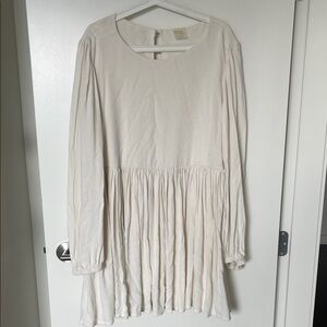 Someday studio Cream Long Sleeve Dress
